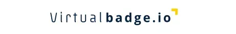 Virtualbadge.io wordmark logo on a white background